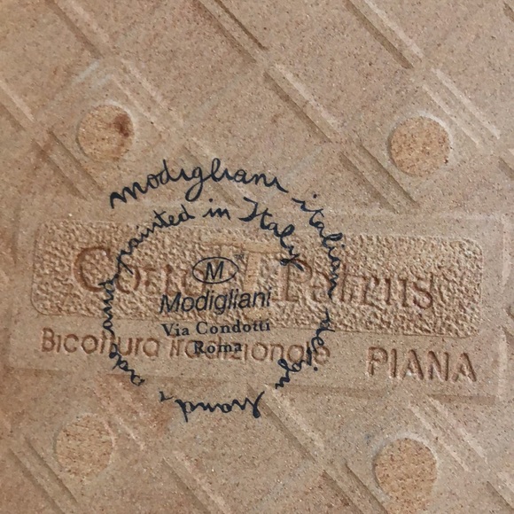 2 Modigliani Italian tiles. Hand painted. - Picture 4 of 4